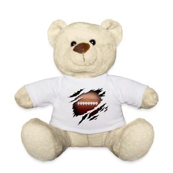 Le football américain dans l’âme - Nounours - blanc - Devant