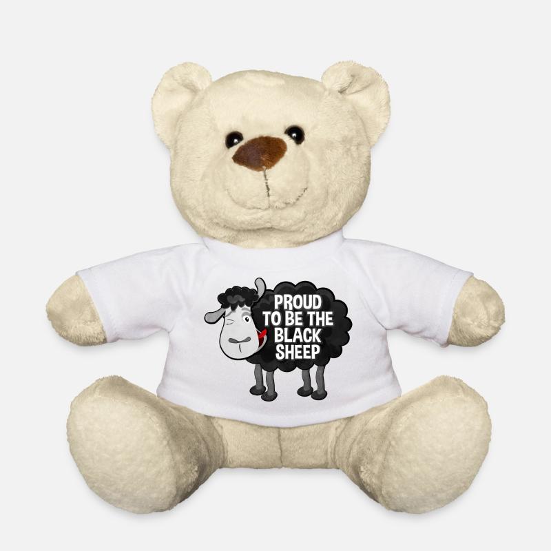 Fiers d’être les moutons noirs de Schaf Spruch - Nounours - blanc