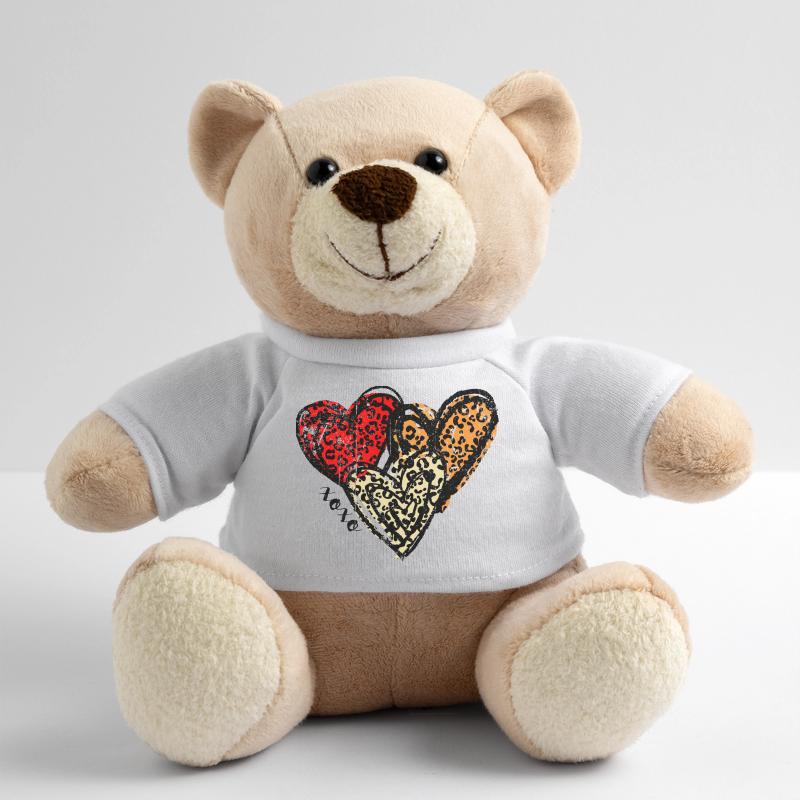 Trio Cœurs de Léopard Nounours