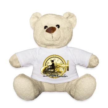 The time traveler - Teddy Bear - white - Front