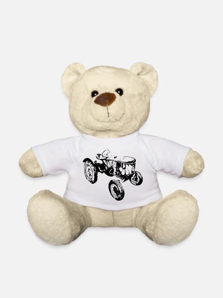 Traktor - Teddy - Weiß