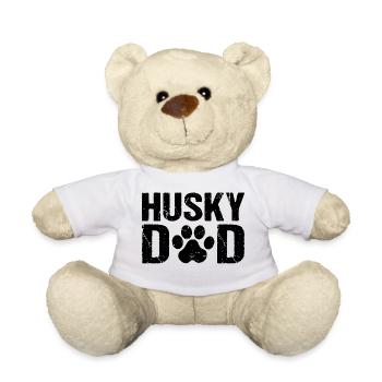 Husky Dad Siberian Husky Hunde - Teddy - Weiß - Vorne