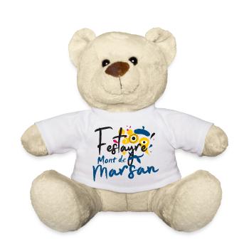 Festayre Mont-de-Marsan, les fêtes de la Madeleine - Nounours - blanc - Devant
