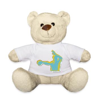 Handball Player Design - Teddy Bear - white - Front