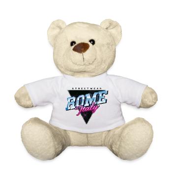Rome Rome Italy City Skyline Vintage Retro - Teddy Bear - white - Front
