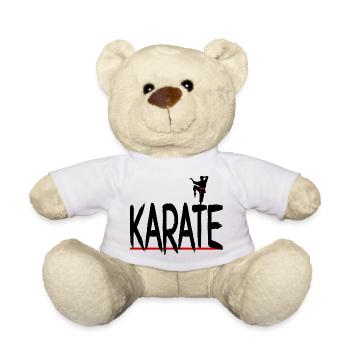 Karate rot - Teddy - Weiß - Vorne