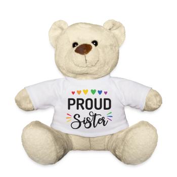 Proud Sister - Teddy Bear - white - Front