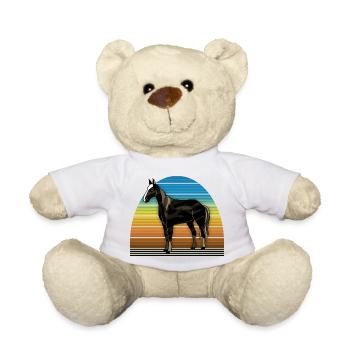 Pferd - Teddy - Weiß - Vorne