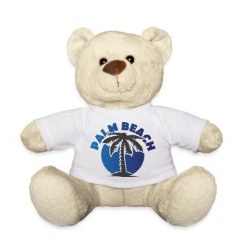 palm beach shirt palm trees sun beach icon icon - Teddy Bear - white - Front