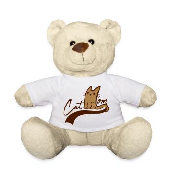 Texte de conception de maman chat - Nounours - blanc - Devant