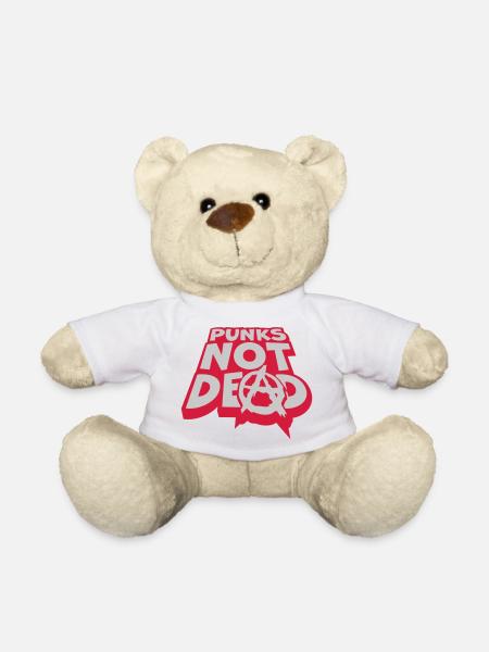 punks not dead Zitat - Teddy - Weiß