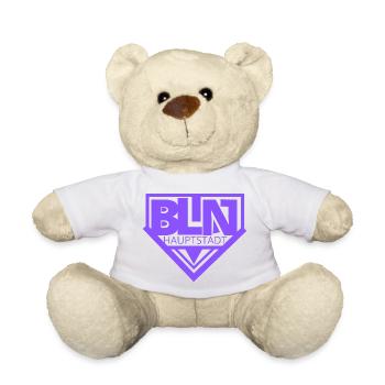 Berlin BLN Hauptstadt Purple - Teddy - Weiß - Vorne