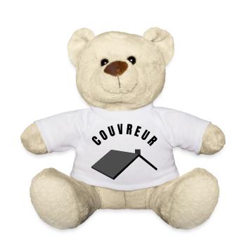 Dachdeckerkollektion - Beruf - Teddy - Weiß - Vorne