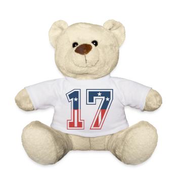 Numéro 17 États-Unis - Nounours - blanc - Devant