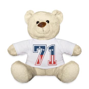 Numéro 71 États-Unis - Nounours - blanc - Devant