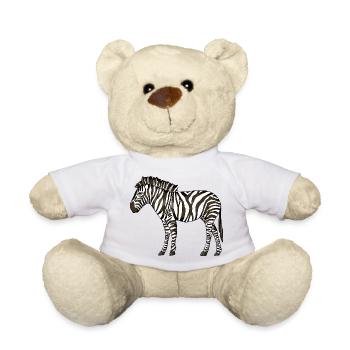 Zebra - Teddy - Weiß - Vorne