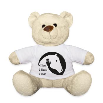 4 Hufe 2 Beine 1 Team - Teddy - Weiß - Vorne