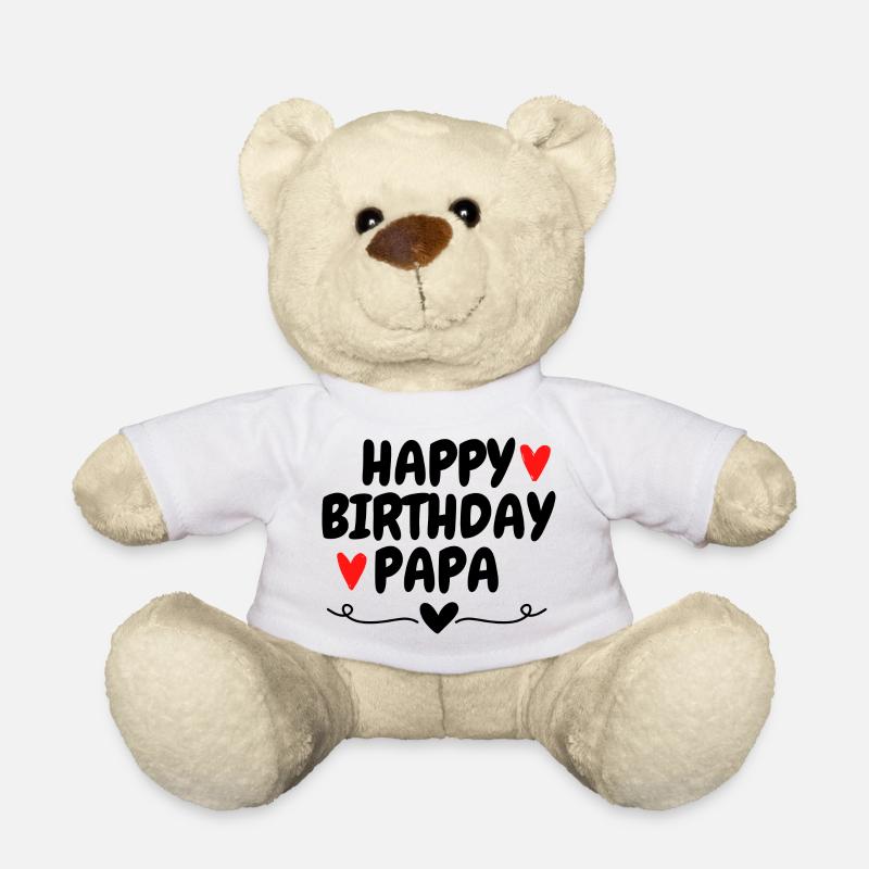 Happy Birthday Papa Geburtstag Lieblingsmensch - Teddy - Weiß