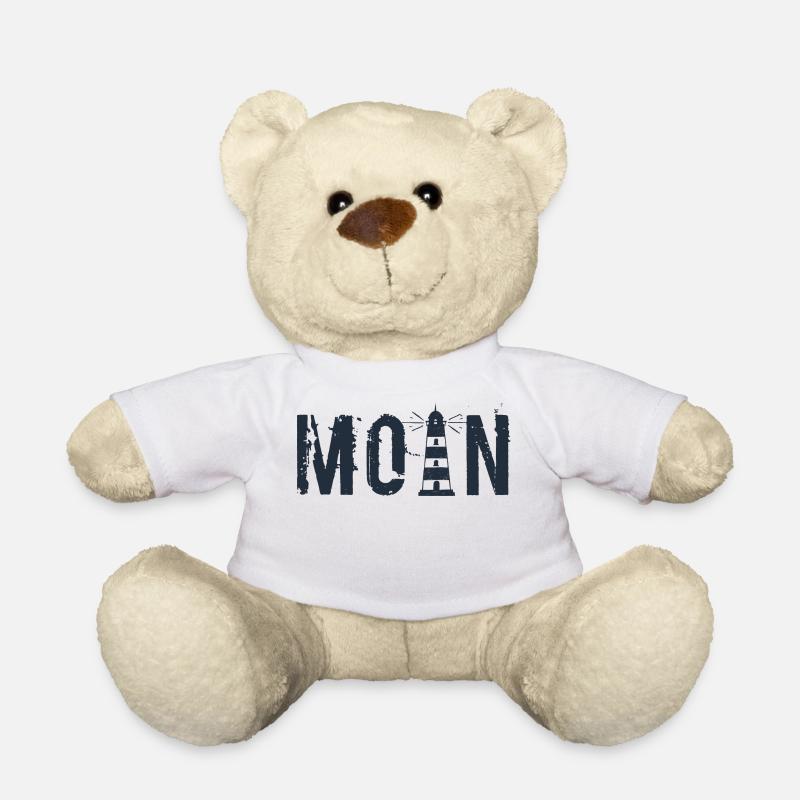 Moin - Leuchtturm - Teddy - Weiß
