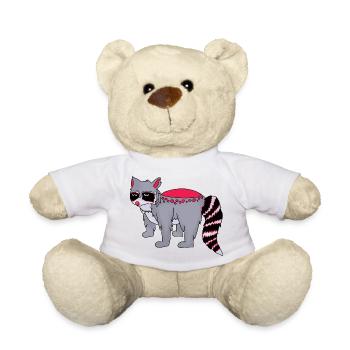 Willy the Raccoon - Teddy Bear - white - Front