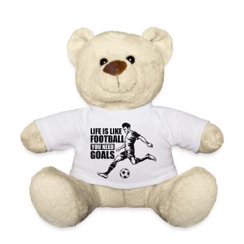 La vie, c’est le football, vous avez besoin de buts - Nounours - blanc - Devant