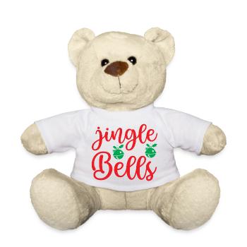 Jingle Bells - Weihnachtsfeier - Teddy - Weiß - Vorne