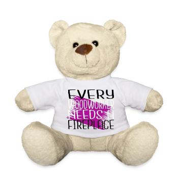 arboriculture tronçonneuse grab tronçonneuse badge abattage - Nounours - blanc - Devant