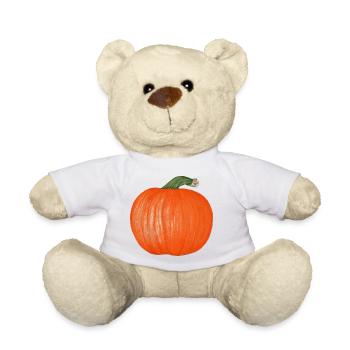 Grosse citrouille pour tous les fans d’Halloween - Nounours - blanc - Devant