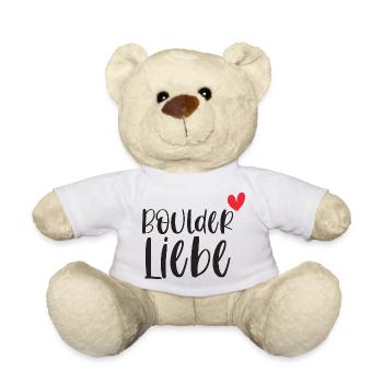 Bouldern Boulderliebe Berge Klettern Geschenk - Teddy - Weiß - Vorne