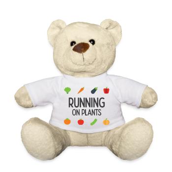 Running On Plants - Teddy Bear - white - Front