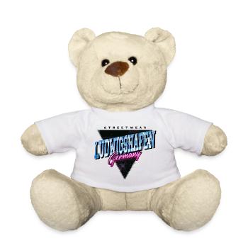 Ludwigshafen Germany City Vintage Retro - Teddy Bear - white - Front