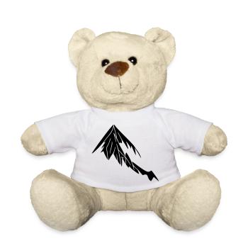 Mountains Mountain Hiking Adventure Free Travel Vector - Teddy Bear - white - Front