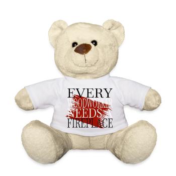 apprentice carpenter saw funny quote - Teddy Bear - white - Front