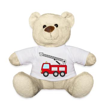 Fire engine Fire engine - Teddy Bear - white - Front