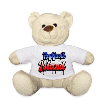 Reykjavík Island Design - Teddy Bear - white - Front