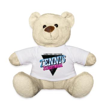 Tennis Sport Vintage Retro Streetwear Player - Nounours - blanc - Devant