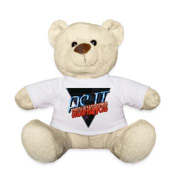 citation drôles dictons bodybuilding dinosaure tshirt - Nounours - blanc - Devant