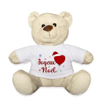 Joyeux Noel Weihnachtsfeier Frankreich - Teddy - Weiß - Vorne