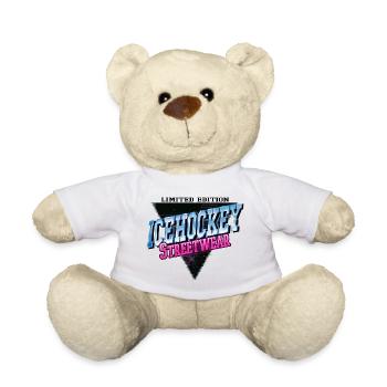 Eishockey Sport Neon Vintage Retro Streetwear - Teddy - Weiß - Vorne