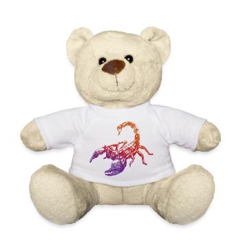 Cool Scorpion Insect Sketch Graphic Scorpion Lover - Nounours - blanc - Devant