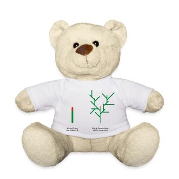 Was machst du? - Teddy - Weiß - Vorne