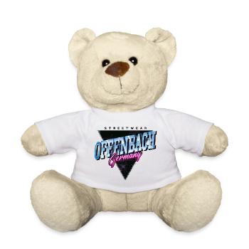 Offenbach Deutschland Stadt Skyline Vintage Retro - Teddy - Weiß - Vorne