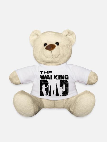 The walking dad - Teddy Bear - white