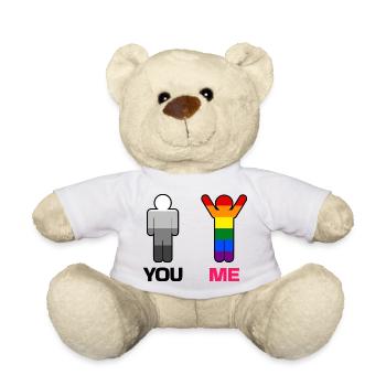 Gleichgeschlechtliche Partnerschaft Lgbt Homo Gay - Teddy - Weiß - Vorne