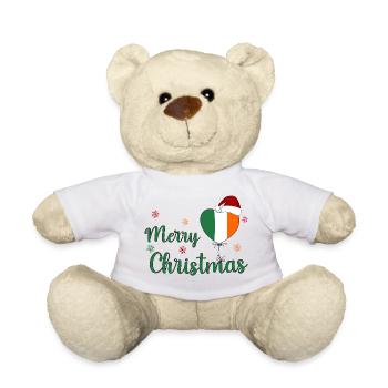 Merry Christmas Irland - Teddy - Weiß - Vorne