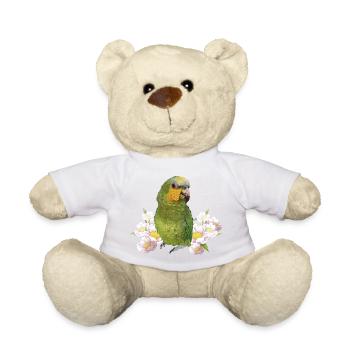Der Orangenflügelpapagei - Teddy - Weiß - Vorne