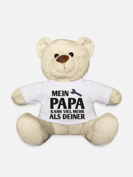 Mein Papa kann mehr als deiner 1 - Teddy - Weiß