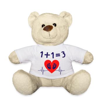 1+1=3 - Nounours - blanc - Devant