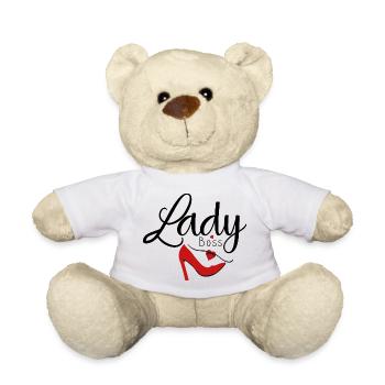 Conception du slogan de Lady boss. - Nounours - blanc - Devant