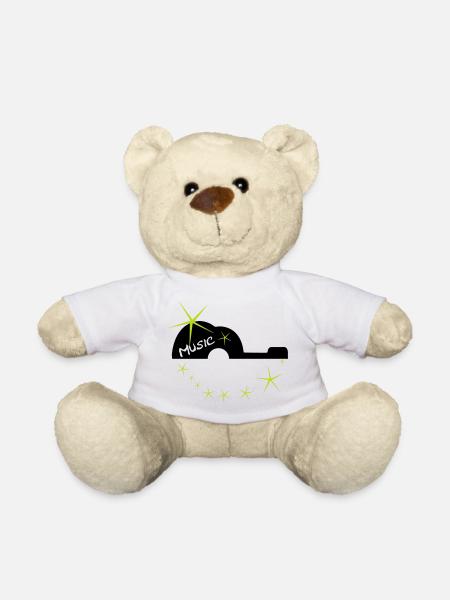 Star guitar - Teddy Bear - white